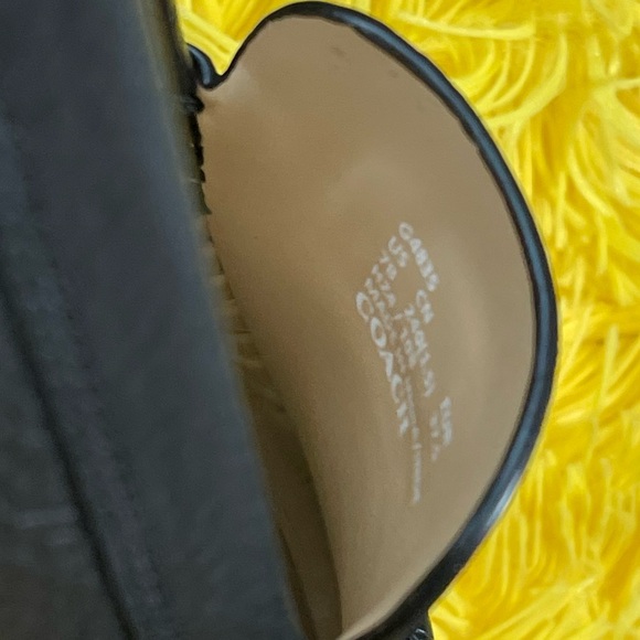 Coach Black Leather Loafers for Women size 7B - Picture 5 of 6